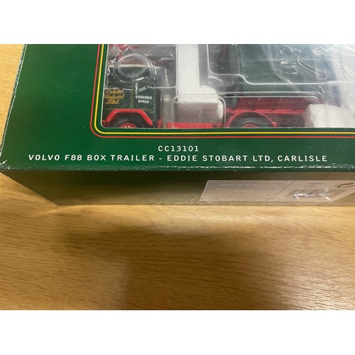 221 - 2003 Corgi classic C13101 Volvo F88 box trailer - Eddie Stobbart Ltd Carlisle