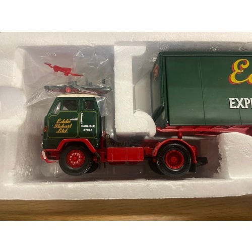 221 - 2003 Corgi classic C13101 Volvo F88 box trailer - Eddie Stobbart Ltd Carlisle