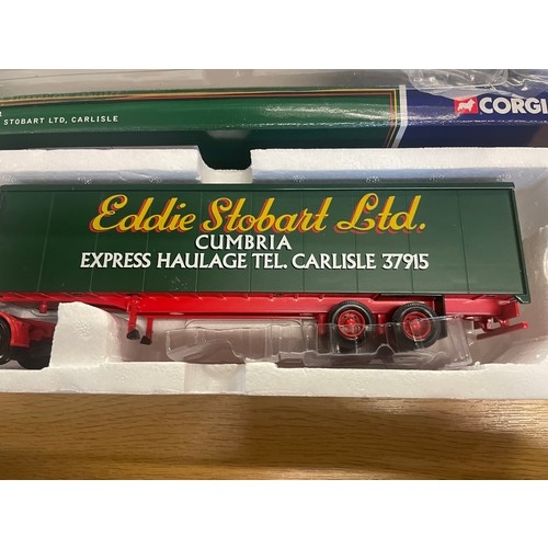 221 - 2003 Corgi classic C13101 Volvo F88 box trailer - Eddie Stobbart Ltd Carlisle