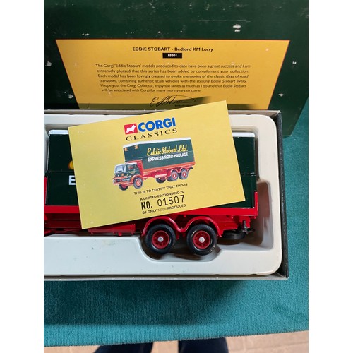 224 - 1998 Corgi classic 18801 Eddie Stobbart Bedford KM lorry