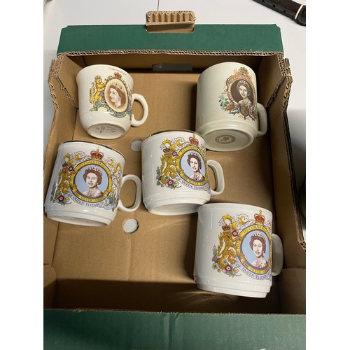 284 - Selection Of Commemorative Mugs Inc Hornsea & Churchill ETC