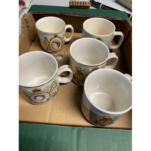 284 - Selection Of Commemorative Mugs Inc Hornsea & Churchill ETC