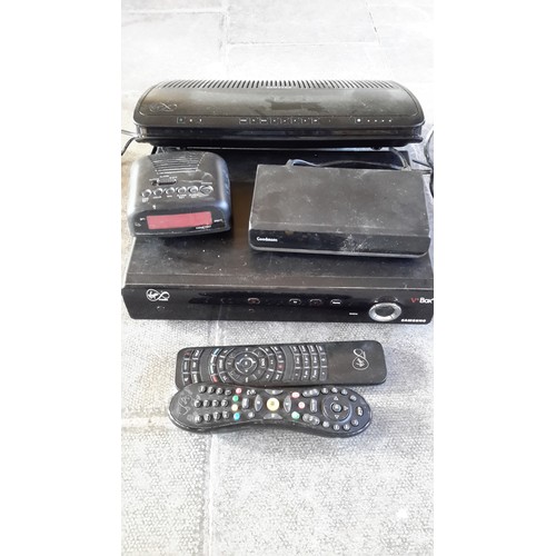 147 - 2 Virgin TV boxes with remotes