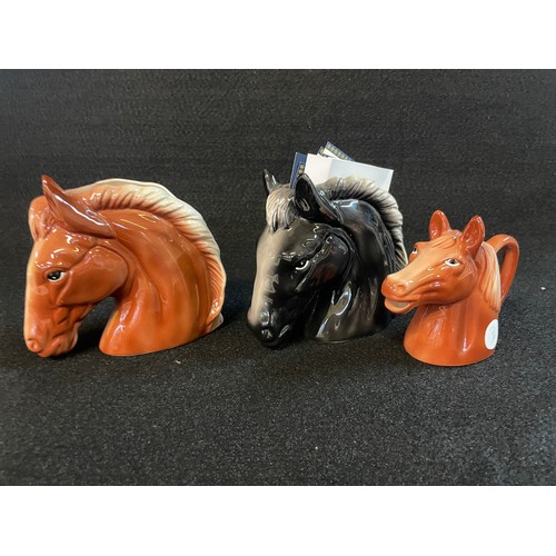 1 - Sarsaparilla Deco Designs Porcelain Horse Heads 1992