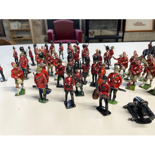 30 - Quantity Of Vintage Lead Britons Army Figures