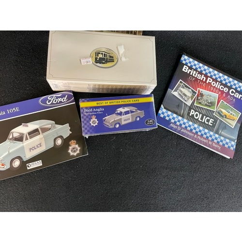 45 - Atlas Editions  Sealed Metropolitan Police Ford Anglia & Sealed Collectors Tram