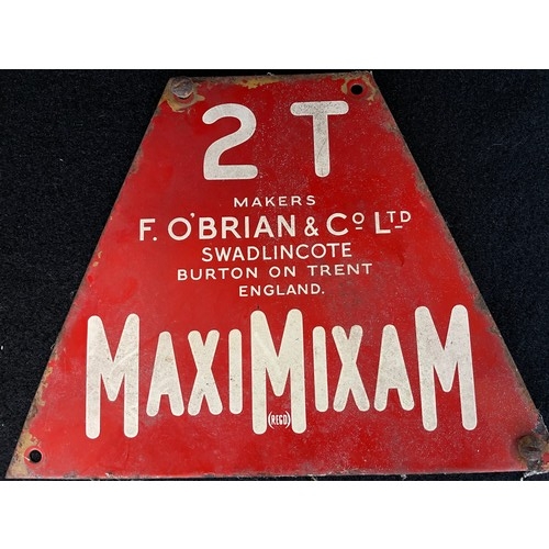 43 - F. O'Brian & Co Ltd Original Enamel Sign c1940