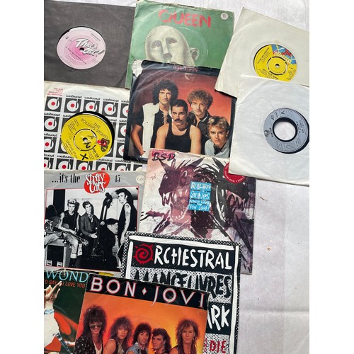 47 - Various Mixed Singles Inc rolling Stones, Bon-Jovi, ELO, Madness etc