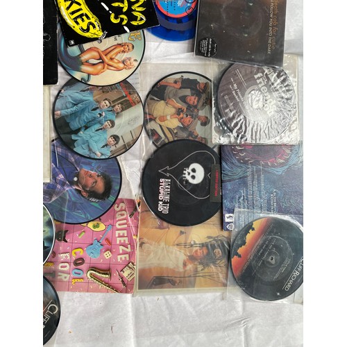 51 - Selection Of Vinyl Picture Singles, Inc Blonde On Blonde, Alkaline Trio, Whitesnake, Madness ETC