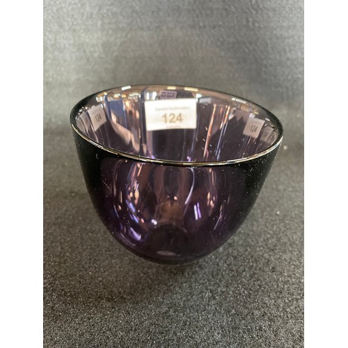 69 - Orrefors Purple Glass Bowl