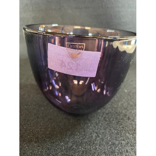 69 - Orrefors Purple Glass Bowl