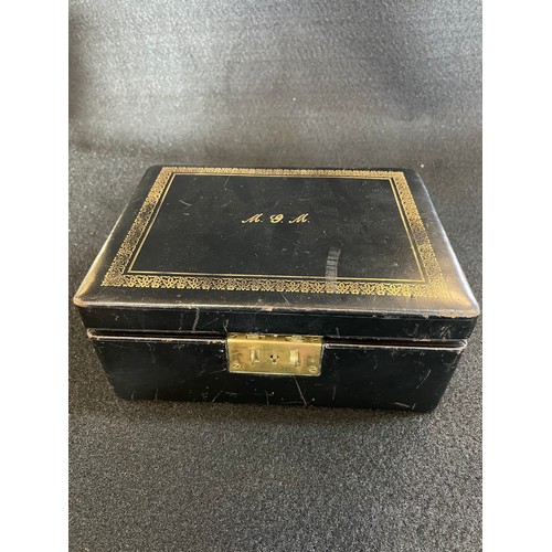 70 - Vintage Monogrammed Jewelry Box