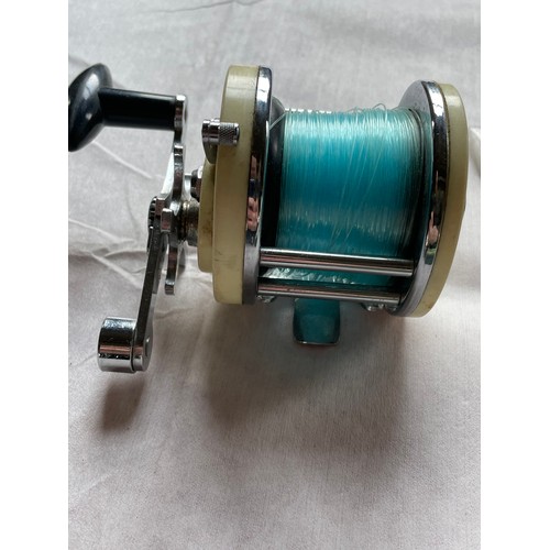 104 - Mitchell 6oz Beech Multiplier Reel, Weights, Spinners, Floats & Hooks