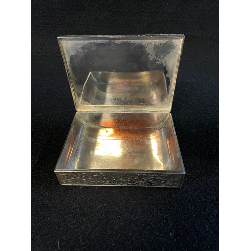 114 - Silver Plated 1940's Cigarette Case