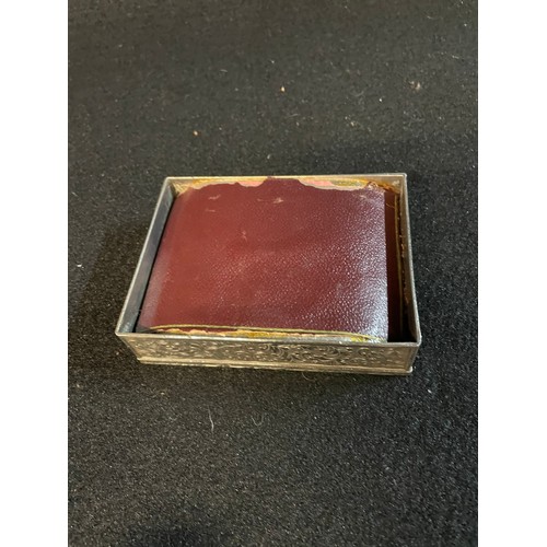 114 - Silver Plated 1940's Cigarette Case