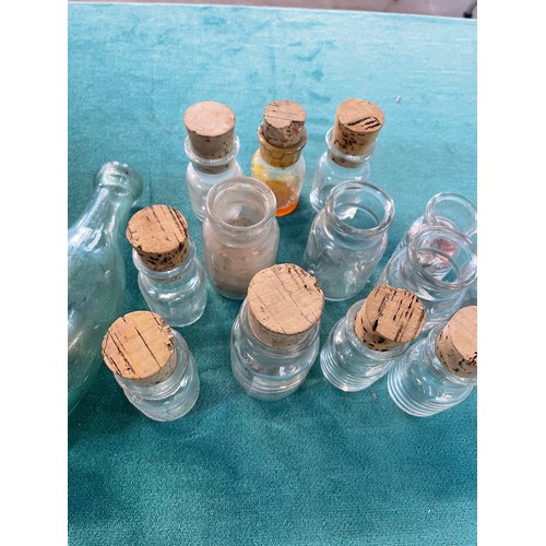 155 - Selection Of Glass Jars & 2 Vintage Glass Bottles