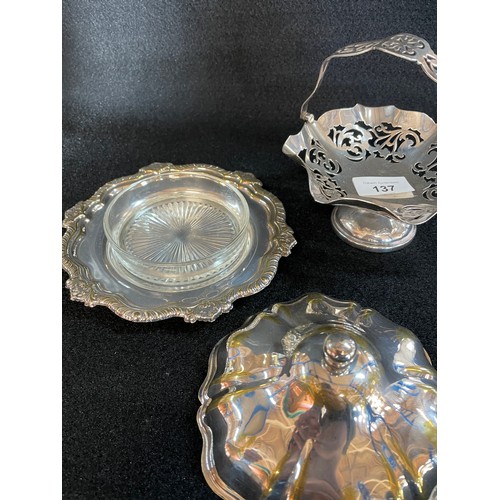 160 - 2 x Vintage Silver Plate Items