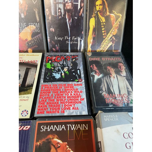 191 - Quantity Of Music VHS Inc Queen, Bon Jovi, Dire Straits ETC