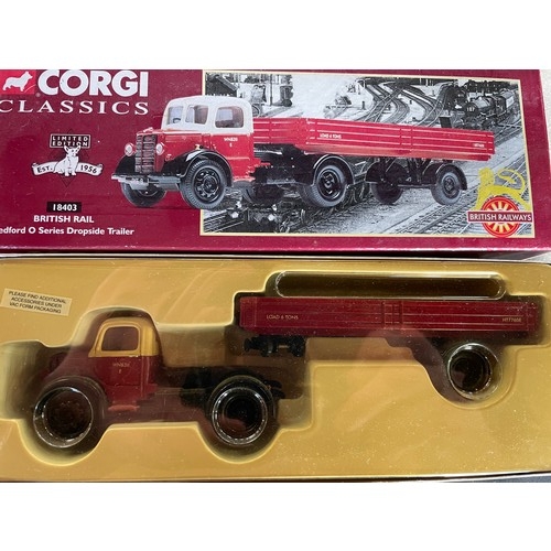 229 - Corgi Classics 18403 British Rail Bedford 0 Series Dropside Trailor