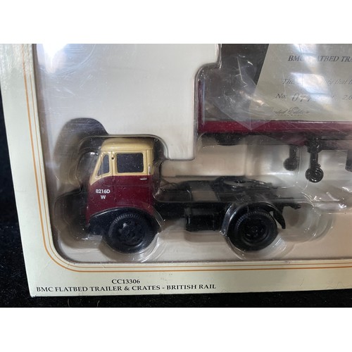 181 - Corgi CC13306 BMC Flatbed Trailer & Crates British Rail