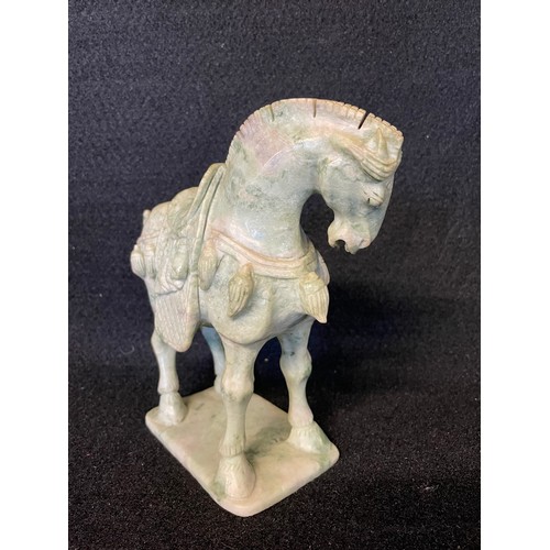 264 - Large Jade Horse In Green