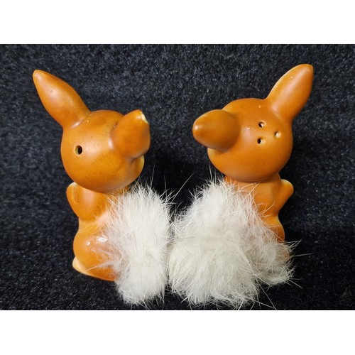 278 - Vinatge Rabbit salt and pepper pot