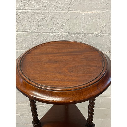 283 - 19th Century Mahogany Jardiniere Stand With Twist Detail