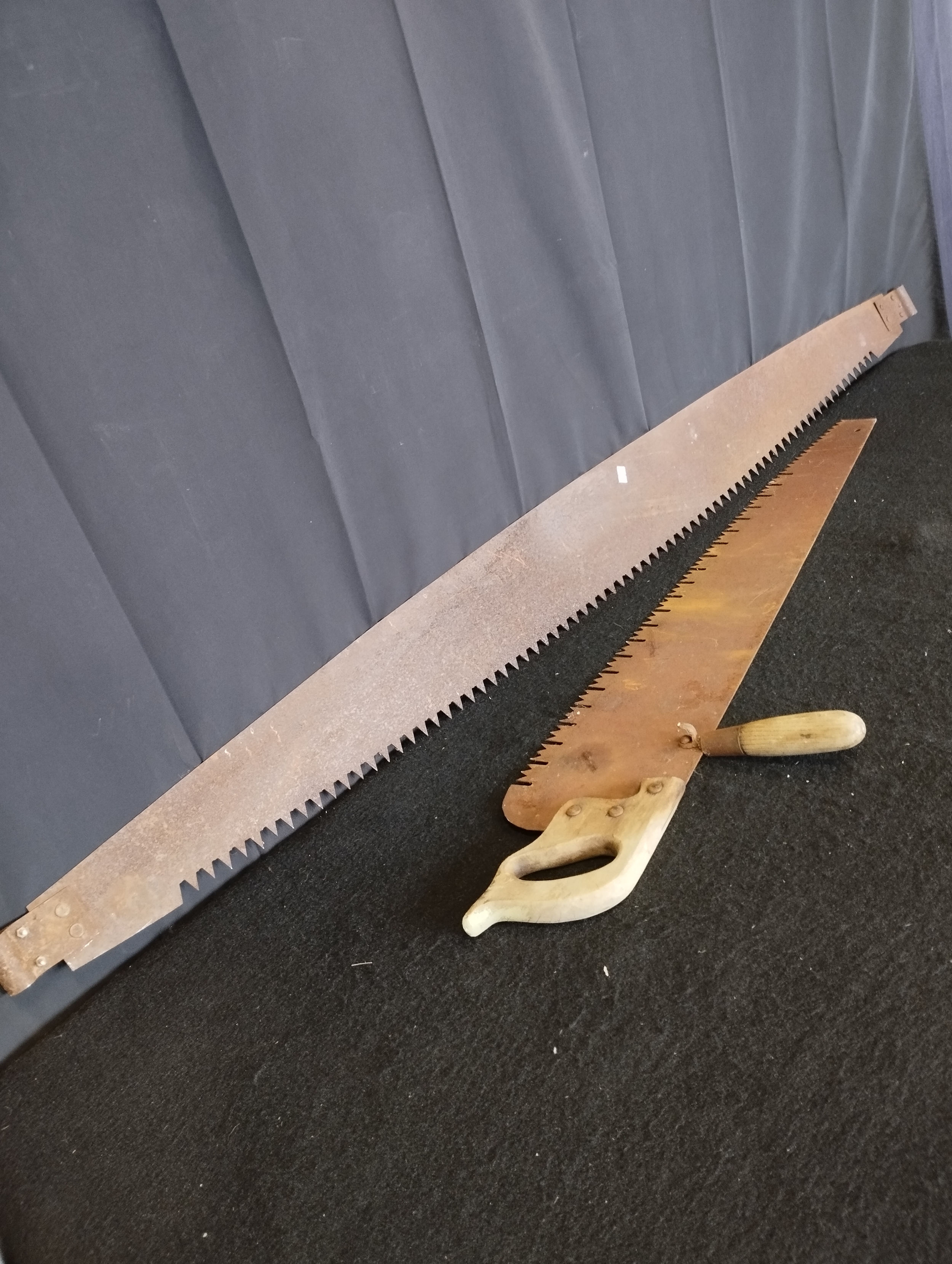 Vintage two man crosscut shop saw for sale