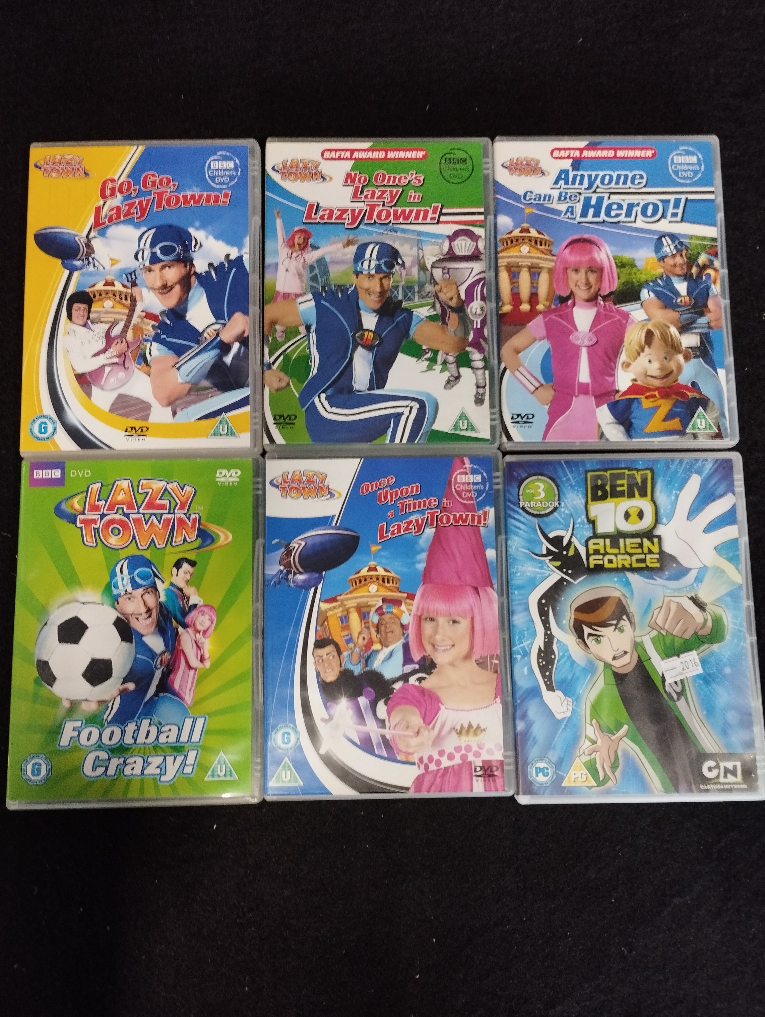 Selection of Kids Dvds inc Lazy Town and Ben 10