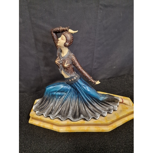 42 - Art Nouveau sculpture of a lady - antique resin art nouveau sculptures - Chiparus dancer
