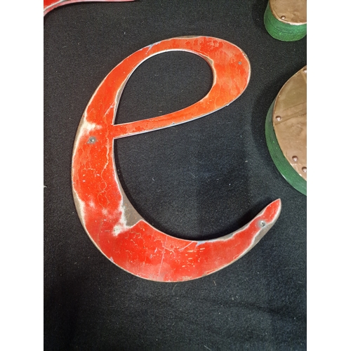 50 - Metal and wooden Decorative Cafe Prop Letters TEA