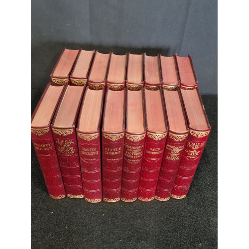 56 - Dickens Complete Collection 16x Books Hazell, Watson & Viney Vintage 1930s.