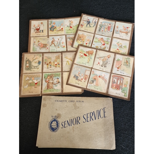 62 - A collection of Senior service cigarette cards (full book) and Henry - Kenitas