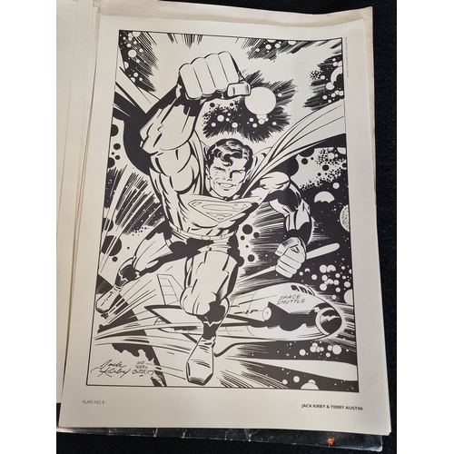 63 - SUPERMAN 400 PORTFOLIO (1984) 16 Plates, Kirby, Eisner, Miller, Ditko. Perez