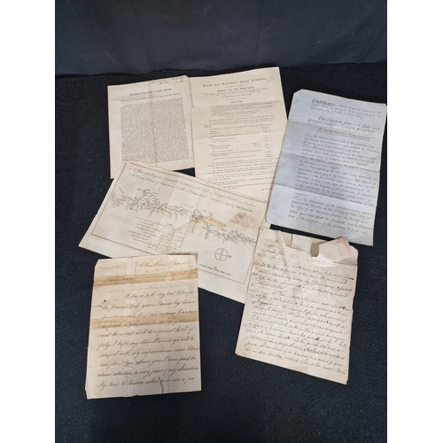 70 - A.bundle of antique Ephemera from 1800''s. Lot includes personal letters, and the documentation from... 