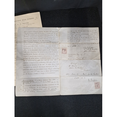 70 - A.bundle of antique Ephemera from 1800''s. Lot includes personal letters, and the documentation from... 