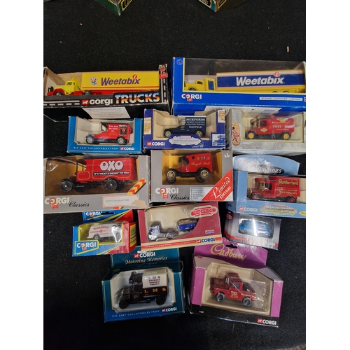 77 - A quantity of Corgi classic and collectable vans