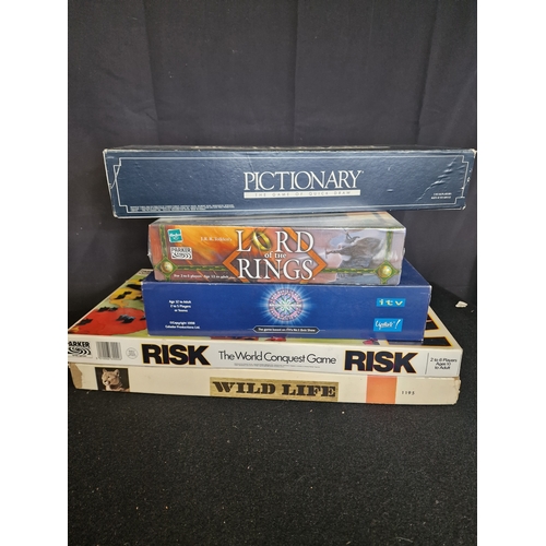 88 - A selection of board games including a sealed Lord of the Rings