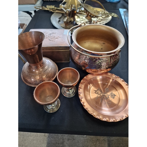 106 - A selection of copper items