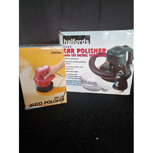 108 - Two Car polishers with12v detail polisher