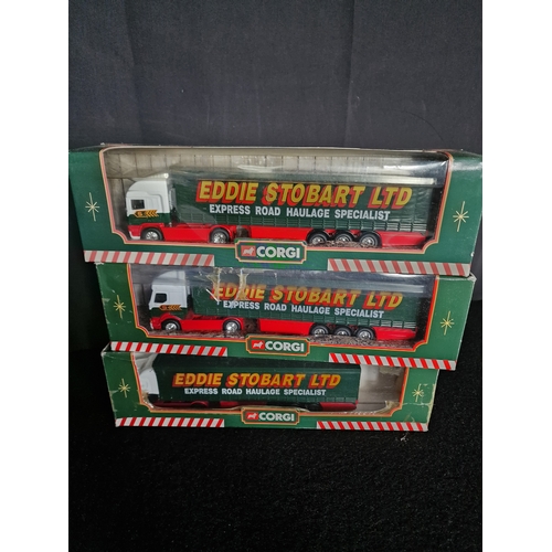 110 - Three Eddie Stobart Ltd corgi trucks