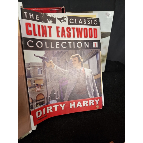 131 - The full Clint Eastwood classic collection on DVD with collectors catalogues