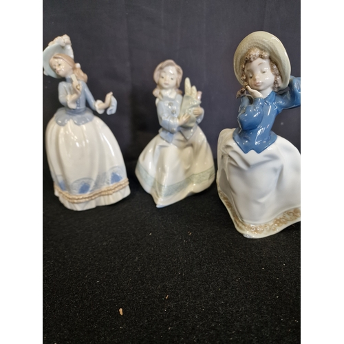 151 - Three NAO figurines by Lladro