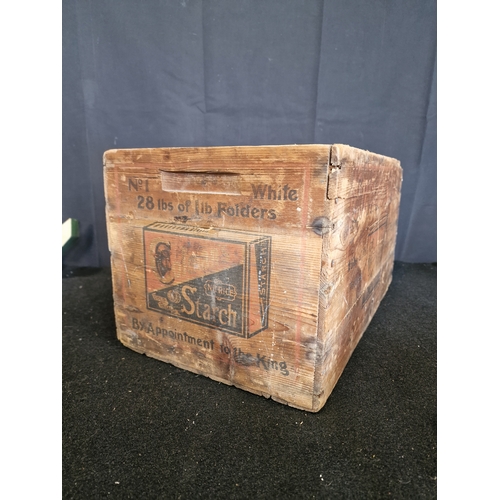 162 - Coleman's Starch Vinatge storage Crate