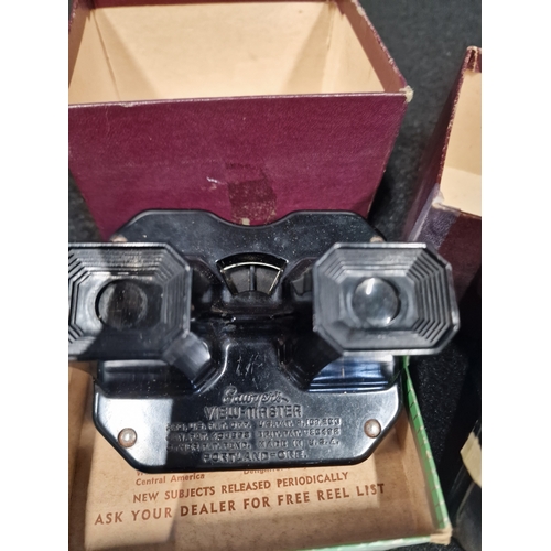 172 - Vintage Sawyers view-master Stereoscope with Light attachment and 20 reels