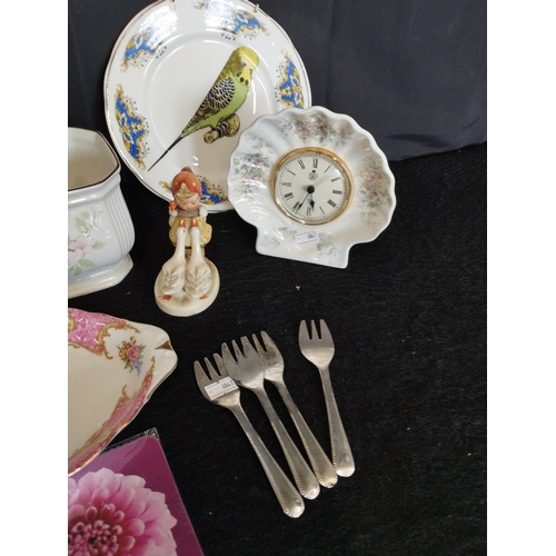 178 - Selection of Vintage Items inc Mayall Electro Plate on Brass Cutlery, Ceramics in Royal Albert and G... 