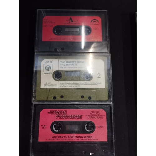 15 - Selection of Vintage Cassettes in Carry Case inc Music, Story Tapes, Amstrad and Spectrum.