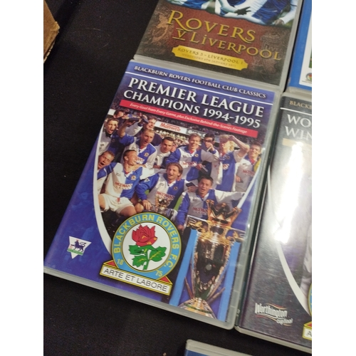 18 - Selection of Blackburn Rovers VHS and Dvds and Book