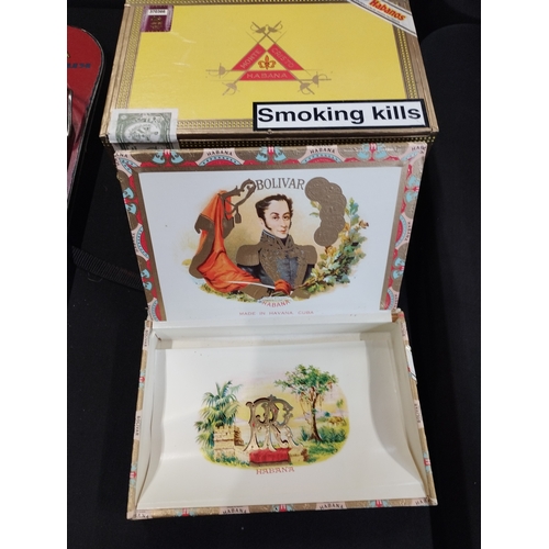 78 - Selection of vintage Cigar Boxes