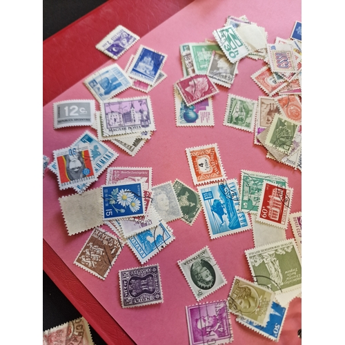 117 - A selection of mixed stamps and a Stanley Gibbsons Stamp Album